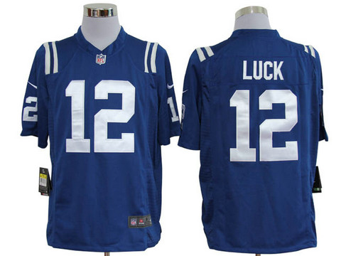 nfl blue Game jerseys indianapolis colts 12 luck